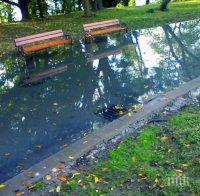 Мокри са пътните настилки в Кюстендил