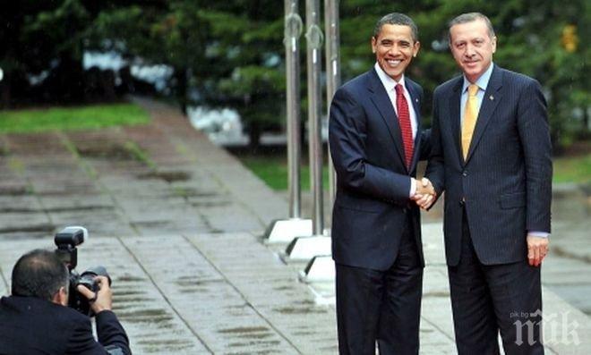 Обама и Ердоган разговаряха по телефона