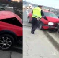 Тежка катастрофа на кръстовището на SPS в Пловдив