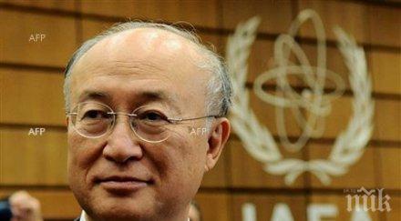 председателят маае юкия амано предупреди относно опасността ядрени материали попаднат ръцете терористи