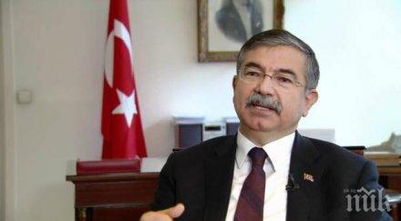 турският министър отбраната границата сирия