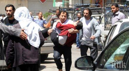 вчерашните атентати дамаск кървавите цялата война сирия