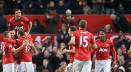 юнайтед докосва титлата гигс исторически гол снимки