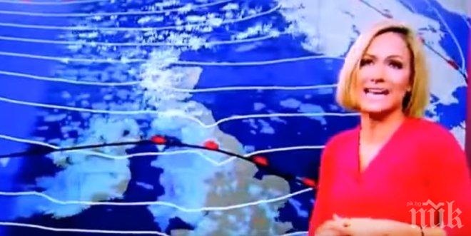 Водеща на Би Би Си припадна в ефир (видео)