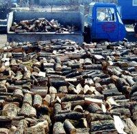 Незаконен склад с 35 кубика дърва за огрев разкриха край Сливен