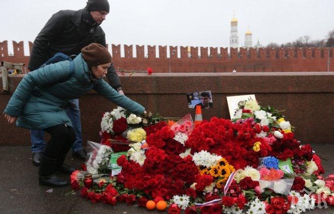 Многохилядно шествие в памет на Борис Немцов в Москва