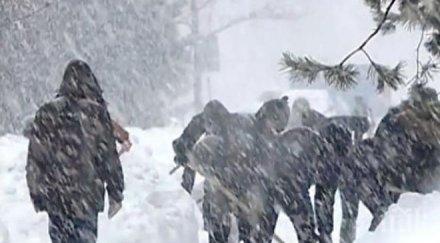 снежна буря връхлетя северна япония