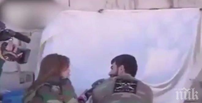 Ужасът на войната заснет на лента! Застреляха сирийски оператор по време на репортаж (видео 18+)