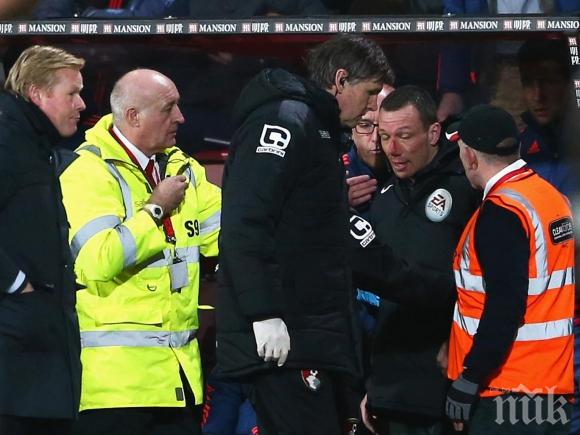 Откараха в болница съдия на мач в Англия
