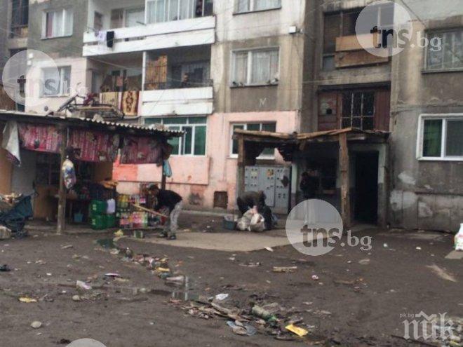 Ромите в Столипиново нагли! Искат безплатно саниране и други да им чистят боклуците! Виж потресаващи снимки! 