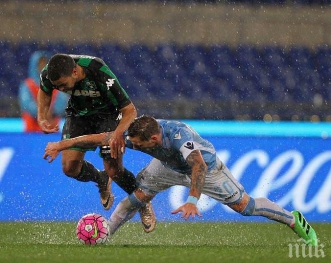 Лацио потъна в дъжда на Олимпико