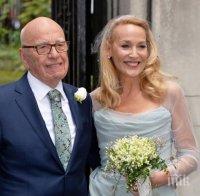 Рупърт Мърдок се ожени за бившата жена на Мик Джагър  - Джери Хол
