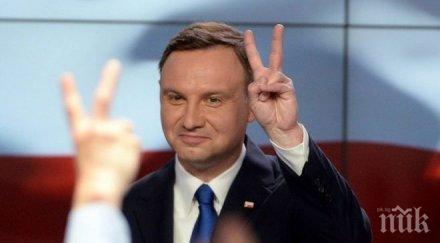 полският президент попаднал пътен инцидент