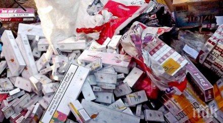 200 къса контрабандни цигари иззели криминалисти хасково