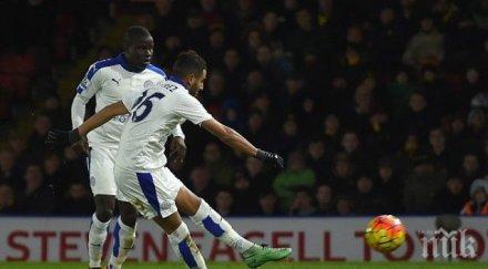 лестър резна уотфорд гост пак откъсна преследвачите