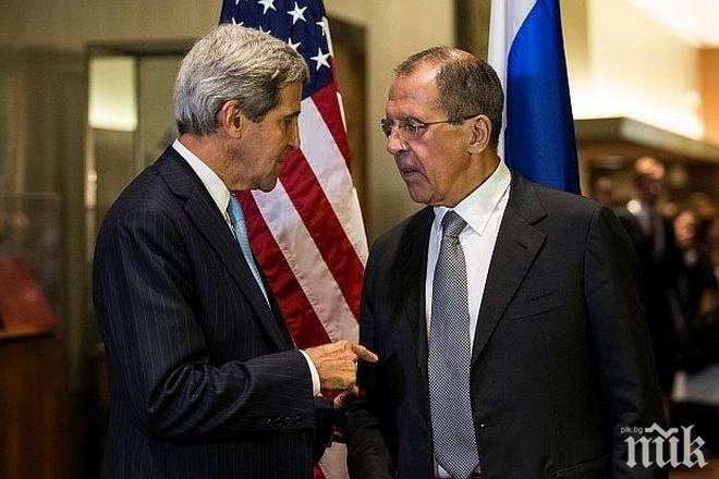 Cергей Лавров и Джон Кери са обсъдили по телефона конфликта в Сирия
