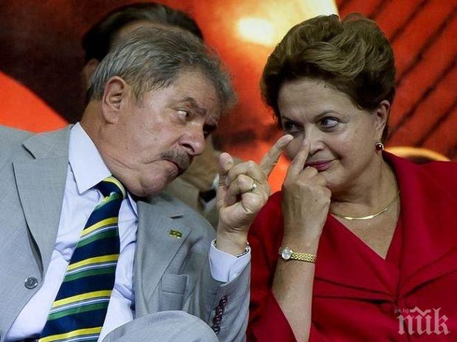 Дилма Русеф осъди задържането и разпита на предшественика й Лула да Силва 