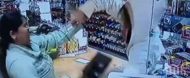 Смела касиерка прогони крадец с бой и с чук 