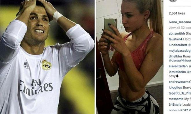 Роналдо ударил на камък със секси сръбска атлетка (снимки)