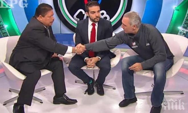 Стоичков се извини в ефир на футболен шеф от Салвадор, когото нарече крадец