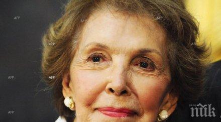 бившата първа дама сащ нанси рейгън починала неделя