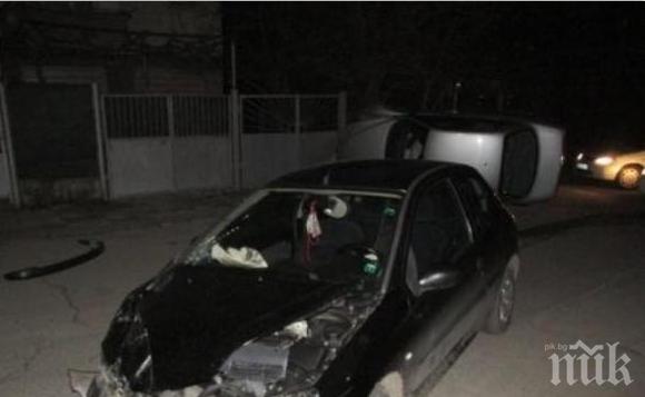 Поредна катастрофа във Варна! Една от колите, участвала в мелето, е смачкана до неузнаваемост