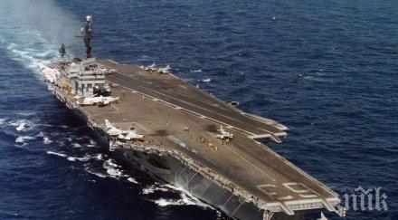 американски ядрен самолетоносач пристигнал южна корея рамките мащабни военни учения