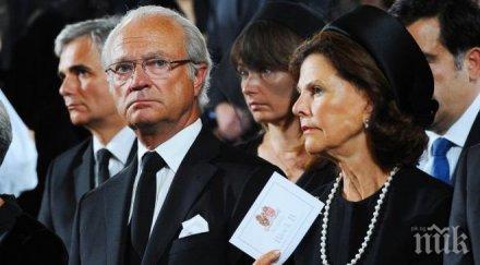 шведската кралска двойка пристига германия траурна церемония