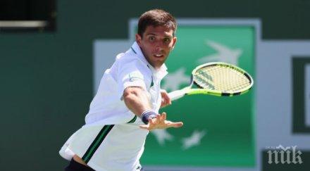 сензация индиън уелс делбонис изхвърли мъри турнира