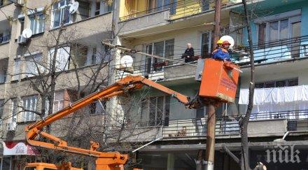 ограничено движението бул батенберг казанлък заради санитарна сеч снимки