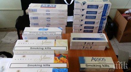 митничари извадиха контрабандни цигари циментовоз