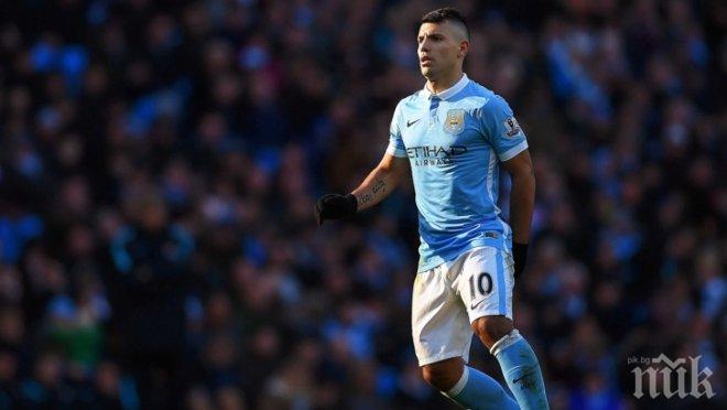 Агуеро очаква победа в градското дерби с Юнайтед