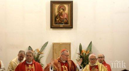 кардинал пиетро паролин отслужи света меса катедралата йосиф
