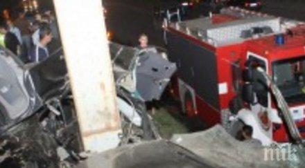 невиждано меле софия три коли сблъскаха вследствие стълб стовари трамвай