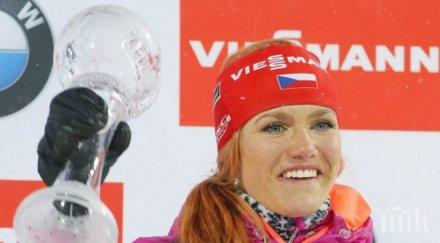красавицата габриела соукалова спечели световната купа биатлон кръг края