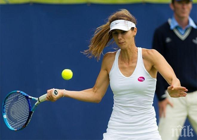 Пиронкова падна от японка и се размина с финал