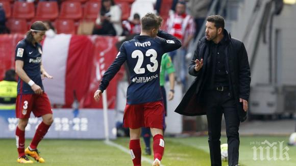 Атлетико на колене след луд обрат в Хихон, Барса вече вижда титлата