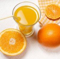 Сокът от портокал намалява риска от инсулт