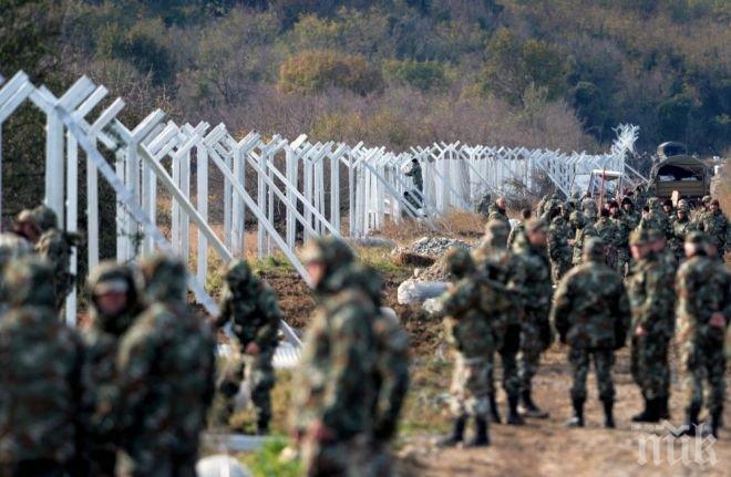 Македония вдига ограда и около лагера край сръбската граница