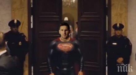 жесток трейлър пародия батман супермен кристиано меси видео