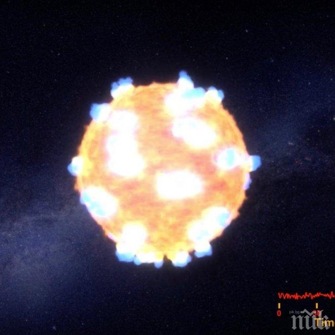 Астрономи за пръв път видяха шоковите вълни на звездна експлозия (видео)
