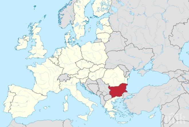 Скандално! Британски сайт изтри от картата България, даде територията ни на Сърбия (снимка)