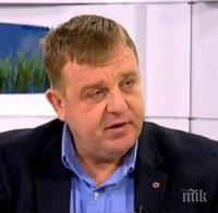 Каракачанов: Никой няма право да си прави стрес тестове на гърба на българите