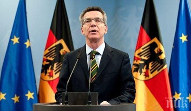 Томас де Мезиер: Германската полиция няма данни за готвени терористични атаки в страната
