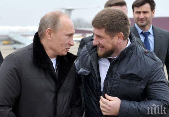 Владимир Путин назначи Рамзан Кадиров за изпълняващ длъжността президент на Чечения
