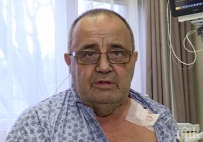 ЗДРАВ ДУХ! Божидар Димитров се шегува от болницата: Добре, че са измислили антибиотиците през Втората световна война, за да се оправя бързо!
