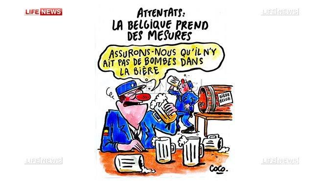 Шарли Ебдо се подигра жестоко с белгийската полиция