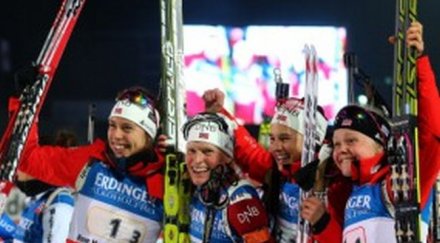 норвегия спечели световната титла женската щафета четвърто злато бергер