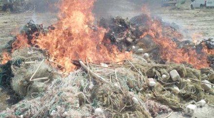 унищожават бракониерски рибарски мрежи извадени язовирите кърджали студен кладенец