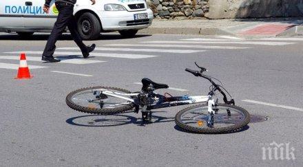 кола отнесла велосипедист бургас